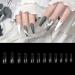 Coffin Sculpted Dual Extension Forms | Nail Mold for Poly Gel, UV Gel, Acrylic | DIY Nail Decoration System - Buy Online on GoSupps.com