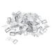 ORIENTOOLS 50pcs Elastic Bandage Clips Stretch Metal Clasps for Various Types Bandages Replaceable Wrap Fastener Clips Latex-Free White