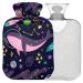 Naanle abstract space Walk heat bottle with reference Heat and cold therapy Transparent hot water bottle 1l heat bottle for bed handfoot heat pain relief
