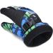 Winter Ski Gloves RunRRIn | Waterproof & Breathable Snow Gloves for Men, Women, and Kids | Black-Blue | Size L (Fits Boys 11-15 years old) - Buy Online on GoSupps.com