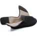 Happy Touch Women's 80D Memory Foam Diabetic Slippers - Adjustable Closures - Size 9 - Black/White - Buy Online on GoSupps.com