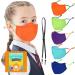 Kids Reusable Washable Cotton Cloth Face Masks - 5 Pack Multicolor | 3 Layer Breathable Anti-Fog Design with Adjustable Ear Straps for Boys and Girls | School Mask - Buy Online on GoSupps.com