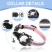 Agoumlux Pink Reflective Cat Collar with Bell - Adjustable Breakaway Safety Neckband for Young Cats (23-33 cm) - Buy Online on GoSupps.com