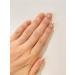 Short Squoval Nude French Hello+ + Kitty Cute Diamond Fake Press On Nail Set