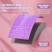 Vnklomes 2-in-1 Back & Neck Support - Lumbar Vertebrae Cushion for Pain Relief - Orthopedic Stretcher (Violet) - Buy Online on GoSupps.com