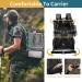 Large Grey Cockatiel Bird Carrier with Shade Cover, Standing Perch, Feeder Bowls & Ventilation - Travel Cage with Adjustable Height - Buy Online on GoSupps.com