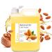Almond oil for skin (body and face) and hair anti -stripes during pregnancy for atopic skin and baby massage oil.Moisturizing.Rich in vitamin E. 100% pure - 5000 ml 5 l