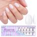 BARTBOX Extra short almond nail tips 150 pieces soft gel full cover nail tips Xcoattips with tip Primer cover white press on nails nails nails tips for nail extensions nail art xxs almond-White