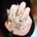 URTJSDG Artificial Nails Metal Plating False Acrylic Nail Tips Without Nail Glue Beauty Nail For Fashion Lady Short Silver