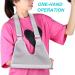 Reversible Medical Arm Sling Support for Men & Women - Shoulder, Elbow, Wrist Injury Relief - Adjustable Fit - Breathable Fabric - Aluminum Sheet Support - Buy Online on GoSupps.com