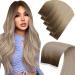 LAAVOO Invisible Tape Extensions Real Hair Virgin Blond Balayage Extensions Tape Real Hair Light Brown Ombre Platin blonde Hair extension Real hair Tape Seamless #9a/10.5g 55 cm 5PCs 55cm-5PCs 4.8virgin #9/10/800