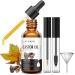 Lanthome Castor Oil for Eyelashes and Eyebrows  1.7 fl.oz Organic Jamaican Black Castor Oil Cold Pressed Hair Growth Oil  Skin Moisturizer Body Oil with Eyelash Kit  Hexane Free