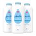 Johnson's Baby Powder, Pure Cornstarch, Aloe & Vitamin E, 22 Ounce (Pack of 3) - Packaging May Vary