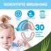 Brush-Baby WildOnes Tiger Kids Electric Toothbrush - 1 Handle, 3 Brush Heads, USB Charging Cable - Ages 0-10 - Buy Online on GoSupps.com