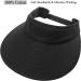 Women's Large Brim Sun Visor Hat for Summer UV Protection in Black - Buy Online on GoSupps.com