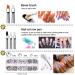 Aruigu Nail Kit - Nail Tool Set with Brushes, Rhinestones, Dust Brush, Butterfly, Glitter, Sequins, Tweezers & Tape Strips in Pink - Buy Online on GoSupps.com