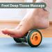 BESKAR Foot Massage Roller - Ergonomic Foot Scooters for Plantar Fasciitis & Muscle Relief - Black Green - Buy Online on GoSupps.com