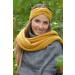 Stylbreaker Ladies Knit Headband - Warm Cable Pattern Twist Knot Hairband in Curry - Ideal Winter Accessory for Women - Buy Online on GoSupps.com