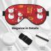 Xmas Gift Snowman Print Double Sided Eye Mask | Blackout Sleep Mask for Women & Men - Buy Online on GoSupps.com