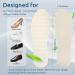 Barefoot Shoe Insoles - Breathable Latex Foam Inserts for Men 4-10 Women 5-11 (6 Pairs White) - Washable & Cuttable Replacement Insoles - Buy Online on GoSupps.com