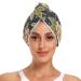 Vintage Flower Hair Towel 2 Pack Super Absorbent Hair Drying Towel Quick Dry Hair Turbans Head Towel with Button Twisty Wrap for Women Girls