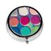 Round Color Paletteround Pill Box 3 Compartment Round Pill Box Organizer Portable Travel Pill Box for Traveling.