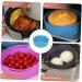 Alipis 3pcs Air Fryer Pan Baking Pans Silicone Steamer Insert Tray Silicone Mat for Air Fryer Bakeware Food Bluex3pcs 19X19X7CMx3pcs - Buy Online on GoSupps.com