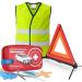 Set of 3 car first aid kits - car first aid kit safety vest warning triangle - breakdown kit & accident accessories for cars 1x