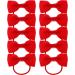 Molain 10PCS Baby Rubber Bands Red Nylon Bows Head Wraps - Hair Ties for Easter, Cheerleading & Cosplay - Buy Online on GoSupps.com