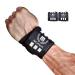 Mava Sports Double-Stitched Support Weightlifting Wrist Wraps for Painless Workouts, Heavy Lifting and Kettlebell, Unisex 18" Black/White