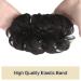 Sofeiyan Hair Part Hair Tie Updos | Wavy Messy Chignon Extensions for Women - Natural Black 40g - Buy Online on GoSupps.com