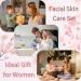 Japan Sakura Skincare Set Women Gifts - 8 Pcs Teenage Skin Care Set - Skin Care for Teens 10-12 - Skincare for Girls 10-12 - Teen Skin Care Kit with Face Mask Cleanser Cream Headband Cherry Blossom One Size - Buy Online on GoSupps.com