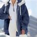 Hanxiulin Women's Oversized Plush Hoodie Jacket - Breathable Cozy Winter Fleece Coat - Buy Online on GoSupps.com