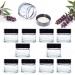 Elegant and Durable 15ml Clear Glass Jars with Airtight Lids - Perfect for Candlemaking Storage DIY Beauty and Gifting - Heat-Resistant Refillable & Stylishly Compact - Set of 10 (Black)