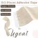 Ugeat Platinum Blonde Tape In Extensions - Real Hair Ice Blonde Adhesive Strips - 20 Pieces 30 cm #60A - Shop Now! - Buy Online on GoSupps.com