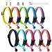 Magrimaxio 10 pieces of cat collar with names adjustable 19-32 cm collar cat collibes cat collar with safety clasp and bell collar cat personalized reflective