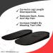 Dr. Wolf 5mm Heel Lifts for Men - 2 Pack of Rubber Inserts for Leg Length Discrepancy & Pain Relief - Black - Buy Online on GoSupps.com