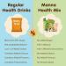 Manna Health Mix | 100% Natural Multigrain Nutrition Drink for Kids | Multi Millet Health Drink Mix Powder 500g (250g x 2 Packs) | 14 Natural Ingredients Sathu maavu | Porridge Mix - Buy Online on GoSupps.com