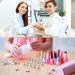 2 Set Acrylic Nail Practice Stand | Magnetic Nail Tip Art Display Holder with Reusable Adhesive Putty - Manicure Tool for Home & Salon (Metal Pink & Silver - Buy Online on GoSupps.com