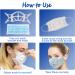3D Silicone Face Mask Bracket with Earloops - Turtle Shape Breathable Spacer for More Breathing Room, Lipstick Protector (White 5PCS) - Buy Online on GoSupps.com