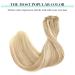 Doores Real Hair Clip-In Extensions 45cm 18 inch - 120g Dirty Blonde Highlights | Remy Human Hair 7 Pieces for a Full Head - Buy Online on GoSupps.com