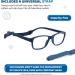 Unbreakable Kids Eyeglasses - Flexible Prescription Sports Glasses for Ages 4-7 - Navy 47mm - Buy Online on GoSupps.com