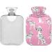 Dalmatian Dog Hot Water Bottle with Cover - 2L Heat Pack for Pain Relief & Period Cramps - Buy Online on GoSupps.com