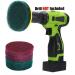 AIDIRui 4 Inch Drill Power Brush Tile Scrubber Scouring Pads Cleaning Kit Heavy Duty Household Cleaning Tool (Drill NOT Included) - Buy Online on GoSupps.com