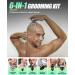 Neialla Bald Skull Shavers for Men 6-in-1 Rotary Electric Head Shaver Kit - Waterproof Wet Dry Grooming with Beard Clippers - Blue - Buy Online on GoSupps.com