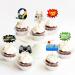 Cyodoos 40 PCS Video Game Cupcake Toppers for children's game decoration themed baby shower birthday party cake decoration supplies favorite for birthday fan parties - Buy Online on GoSupps.com