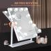 Tovendor 20 Inch Hollywood Mirror with Lights | Lighted Makeup Vanity Mirror for Women | 12 Dimmable Bulbs, 3 Color Modes, 360 Rotation | White - Buy Online on GoSupps.com