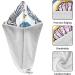 Purple Blue Yellow Seashells Hair Towel 2 Pack - Super Absorbent Quick Dry Hair Turbans with Button Twist for Women & Girls - Buy Online on GoSupps.com