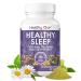 Healthy Sleep - 10 REM Inducing Ingredients - Supports All Stages of Deep Rest - Insomnia - Anxious - Restless - Melatonin - Valerian - Chamomile - Theanine - GABA - Hops - Lemon Balm - 60 Count 60 Count (Pack of 1)
