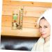 Yardenfun 5-St Sauna Timer Desk Attachment - 15-Minute Hourglass with Wooden Glass Stones | Perfect Sauna Backrest Reminder | 25.5x15cm | Buy Now! - Buy Online on GoSupps.com